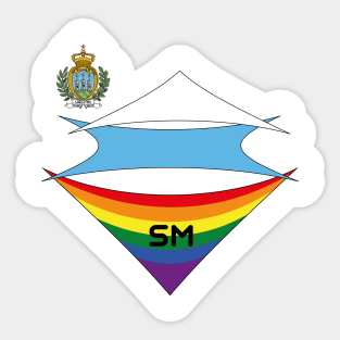 San Marino  pride flag Sticker